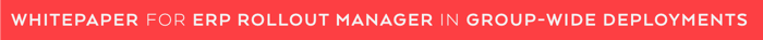 Whitepaper for ERP Rollout Manager in group-wide deployments Whitepaper for ERP Rollout Manager in group-wide deployments